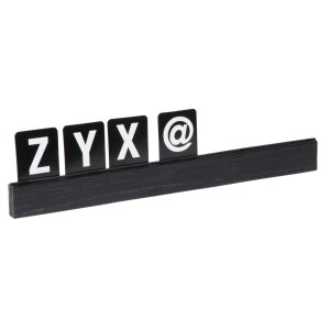 CONTACTO Buchstabenleiste schwarz