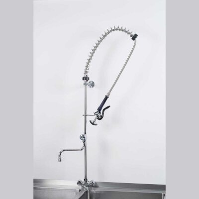 STALGAST Geschirrbrause mit Mischbatterie von STALGAST, Einloch-Montage, mit Wasserhahn, zwei Mischventile