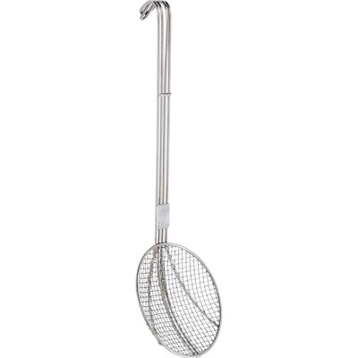 STALGAST Back- / Frittierlöffel aus Chromstahl, Ø 24 cm, Stiellänge 57 cm