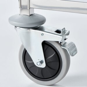 STALGAST Tablettwagen aus Edelstahl, passend für 14...