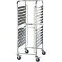 STALGAST Tablettwagen aus Edelstahl, passend für 14 x GN 1/2, 590 x 670 x 1735 mm (BxTxH)