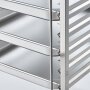 STALGAST Tablettwagen aus Edelstahl, passend für 14 x GN 1/2, 590 x 670 x 1735 mm (BxTxH)
