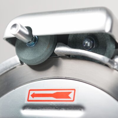 STALGAST Aufschnittmaschine, Gehäuse aus eloxiertem Aluminium, Messer 250 mm Ø