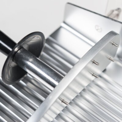STALGAST Aufschnittmaschine, Gehäuse aus eloxiertem Aluminium, Messer 250 mm Ø