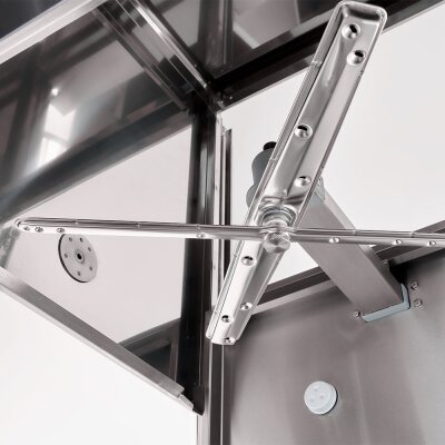 STALGAST Haubenspülmaschine Aqua H5 inkl. Klarspülmittel-, Reinigerdosier-, Klarspül- und Ablaufpumpe, 400V, 10 kW