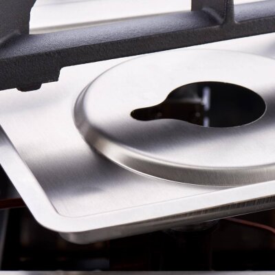 STALGAST Gasherd mit 4 Brennern (2x5+2x7) und Gas-Backofen GN2/1, Serie 700 ND