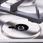 STALGAST Gasherd mit 4 Brennern (3,5+5+2x7) und Elektro-Backofen GN2/1, Serie 700 ND