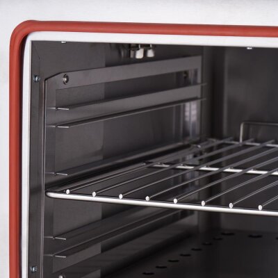 STALGAST Gasherd mit 6 Brennern (3,5+3x5+2x7), Elektro-Backofen GN2/1 und Unterschrank, Serie 700 ND