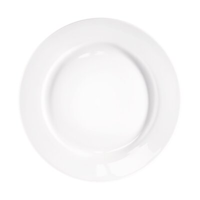 STALGAST Flacher Teller, reinweißes Hotelporzellan, Serie Isabell, Ø 260 mm