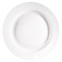 STALGAST Flacher Teller, reinweißes Hotelporzellan, Serie Isabell, Ø 310 mm