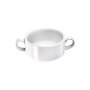 STALGAST Suppen-Obertasse, groß, reinweißes Hotelporzellan, Serie Isabell, 380 ml