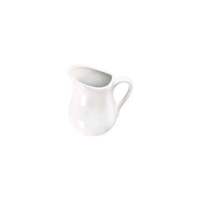 STALGAST Milch-/Sahnegießer mit Henkel, reinweißes Hotelporzellan, Serie Isabell, 100 ml