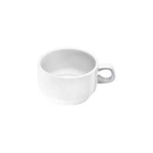 STALGAST Kaffee-Obertasse, stapelbar, reinweißes...