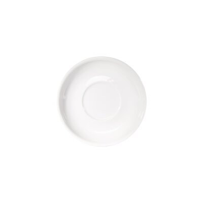 STALGAST Untertasse für Cappuccino-Tasse, reinweißes Hotelporzellan, Serie Isabell, Ø 14,5 cm