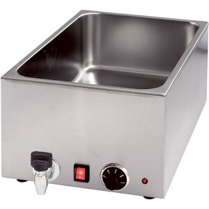 STALGAST Bain-Marie mit Ablasshahn GN1/1 200 mm Höhe