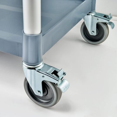 STALGAST Servierwagen aus Kunststoff, mit drei Borden, 860 x 425 x 910 mm (BxTxH)