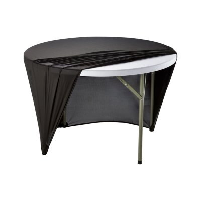 STALGAST Stretchhusse für runde Buffettische mit ca. Ø 1150 mm, Höhe 740 mm, schwarz