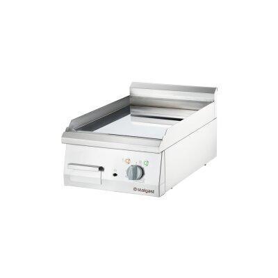 STALGAST Verchromte Elektro-Griddleplatte als Tischgerät, 400x700 mm, glatte Grillfläche, Serie 700 ND
