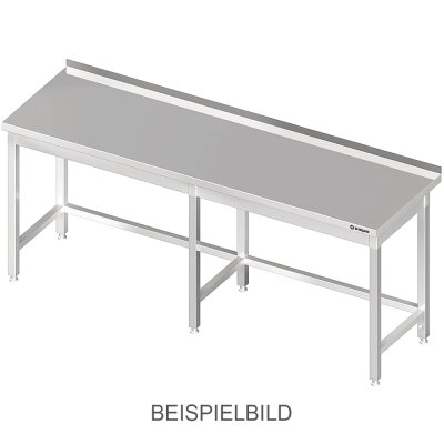STALGAST Arbeitstisch ohne Grundboden, 2000x700x850 mm, mit Verstrebung, ohne Aufkantung, verschweißt