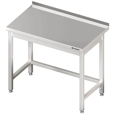 STALGAST Arbeitstisch ohne Grundboden, 1100x600x850 mm, mit Verstrebung, mit Aufkantung, verschweißt