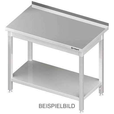 STALGAST Arbeitstisch mit Grundboden, 1900x600x850 mm, ohne Aufkantung, verschweißt