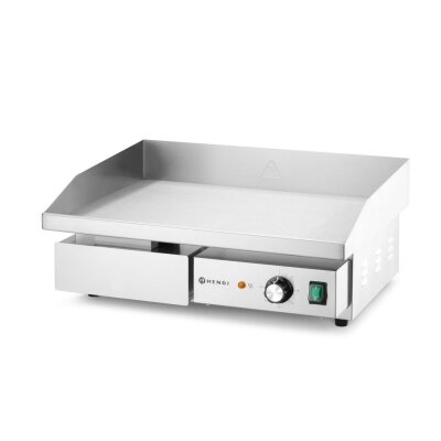 HENDI Grillplatte, flach, Budget Line, 220-240V/3000W, 550x430x(H)240mm