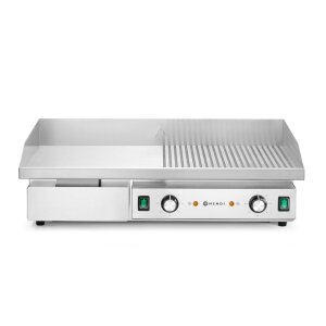 HENDI Grill, halb glatt, halb gerippt, Budget Line,...