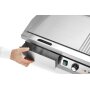 HENDI Grill, halb glatt, halb gerippt, Budget Line, 400V/4400W, 720x460x(H)241mm