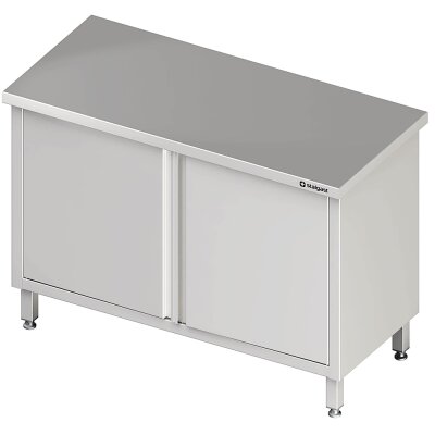 STALGAST Durchreicheschrank mit Flügeltüren, 800x600x850 mm, ohne Aufkantung, verschweißt