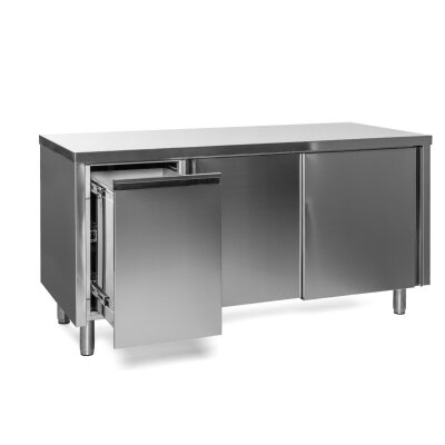 GASTRO Arbeitsschrank 1200x600x850 Edelstahltisch Edelstahlschrank Arbeitstisch