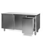GASTRO Arbeitsschrank 1200x700x850 Edelstahltisch Edelstahlschrank Arbeitstisch