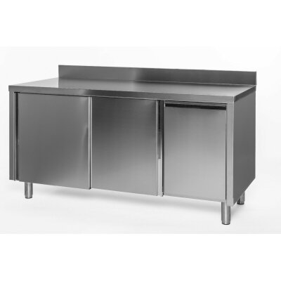 GASTRO Arbeitsschrank 1200x700x850 Edelstahltisch Edelstahlschrank Arbeitstisch