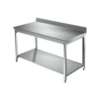 GASTRO Edelstahl Arbeitstisch 120x60x85 cm  Edelstahltisch 1200x600x850 mm