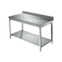 GASTRO Edelstahl Arbeitstisch 120x60x85 cm  Edelstahltisch 1200x600x850 mm