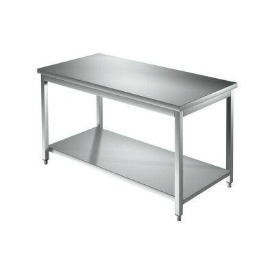 GASTRO Edelstahl Arbeitstisch 140x60x85 cm  Edelstahltisch 1400x600x850 mm