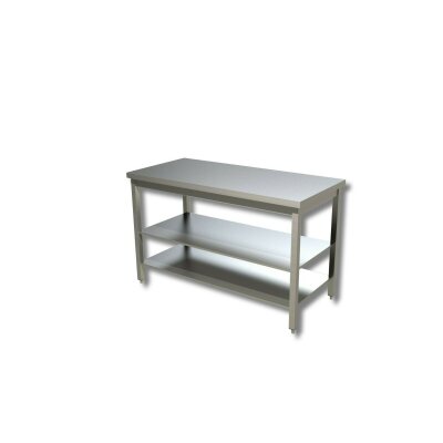 GASTRO Edelstahl Arbeitstisch 200x60x85 cm  Edelstahltisch 2000x600x850 mm