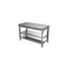 GASTRO Edelstahl Arbeitstisch 80x60x85 cm  Edelstahltisch 800x600x850 mm