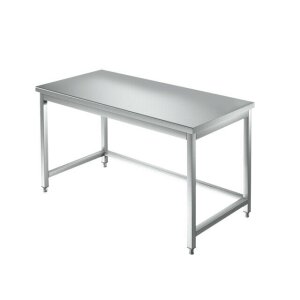GASTRO Edelstahl Arbeitstisch 80x60x85 cm Edelstahltisch...