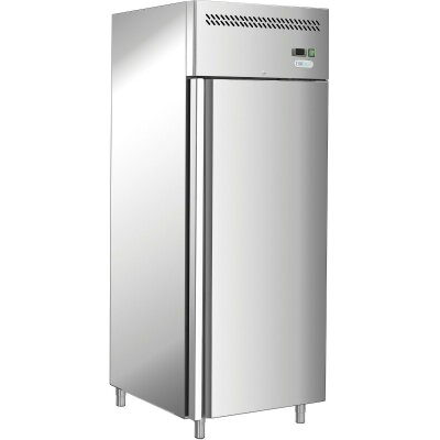 GASTRO EDELSTAHL UMLUFT - TIEFKÜHLSCHRANK 650 LITER GN650BT-FC  GN2/1 GEWERBE