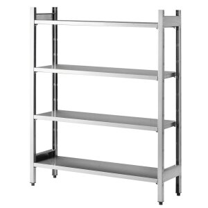GASTRO Edelstahlregal 1400 x 400 x 2000 mm 4 B&ouml;den...