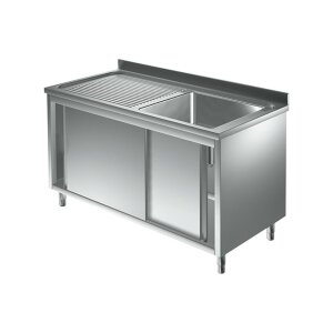 Sp&uuml;lschrank 1 Becken R 1200 x 700  Sp&uuml;ltisch...