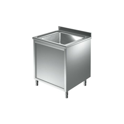 Spülschrank 500 x 700  * 1 Becken *  Spültisch Edelstahl Gastro Spüle Spülbecken