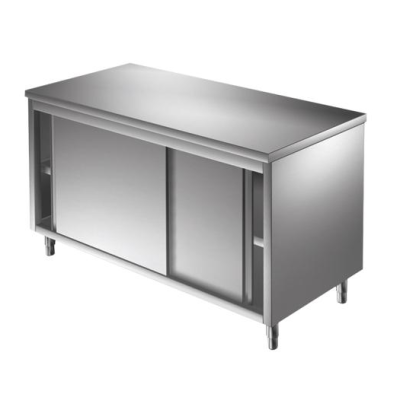 Arbeitsschrank 1000 x 600 Edelstahl Edelstahlschrank Gastro Schrank Arbeitstisch