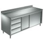 Arbeitsschrank 1000x700 Edelstahl Edelstahlschrank Gastro Schrank Edelstahltisch