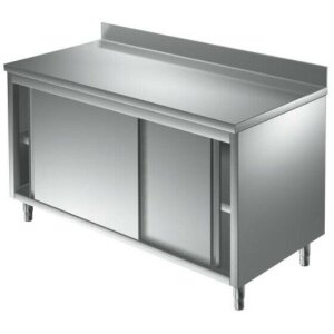 Arbeitsschrank 1400 x 600 Edelstahl Edelstahlschrank...