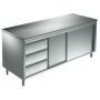 Arbeitsschrank 2000x700 Edelstahl Edelstahlschrank Gastro Schrank Edelstahltisch