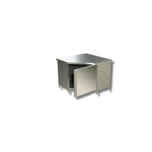 Eck-Arbeitsschrank 700 mm Edelstahl Edelstahlschrank...