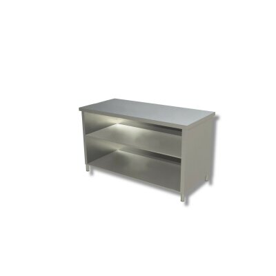 GASTRO Arbeitsschrank 800x600x850 Edelstahl Edelstahlschrank Edelstahltisch