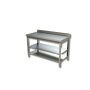 GASTRO Edelstahl Arbeitstisch 150x60x85 cm  Edelstahltisch 1500x600x850 mm