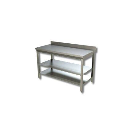 GASTRO Edelstahl Arbeitstisch 150x70x85 cm  Edelstahltisch 1500x700x850 mm